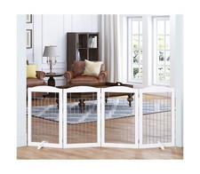 Spirich Extra Wide and Tall Dog gate for The House, Doorway, Stairs, Freestan...