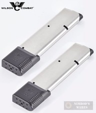 TWO WILSON 1911 .45 ACP 10-Round MAGAZINES Go...