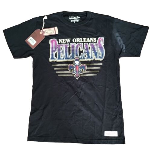 Medium Mitchell & Ness New Orleans Pelicans Tee Shirt T-shirt Men's NBA