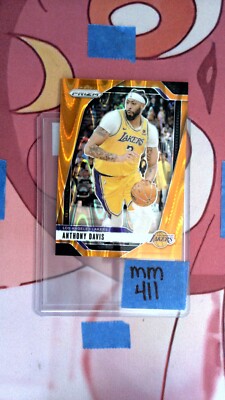 ANTHONY DAVIS 2024-25 PANINI PRIZM #195 ORANGE SEISMIC /199 | eBay