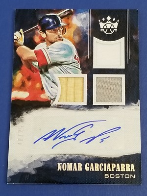 Nomar Garciaparra - 2018 Diamond Kings DK Triple Materials Auto Silver 18/25