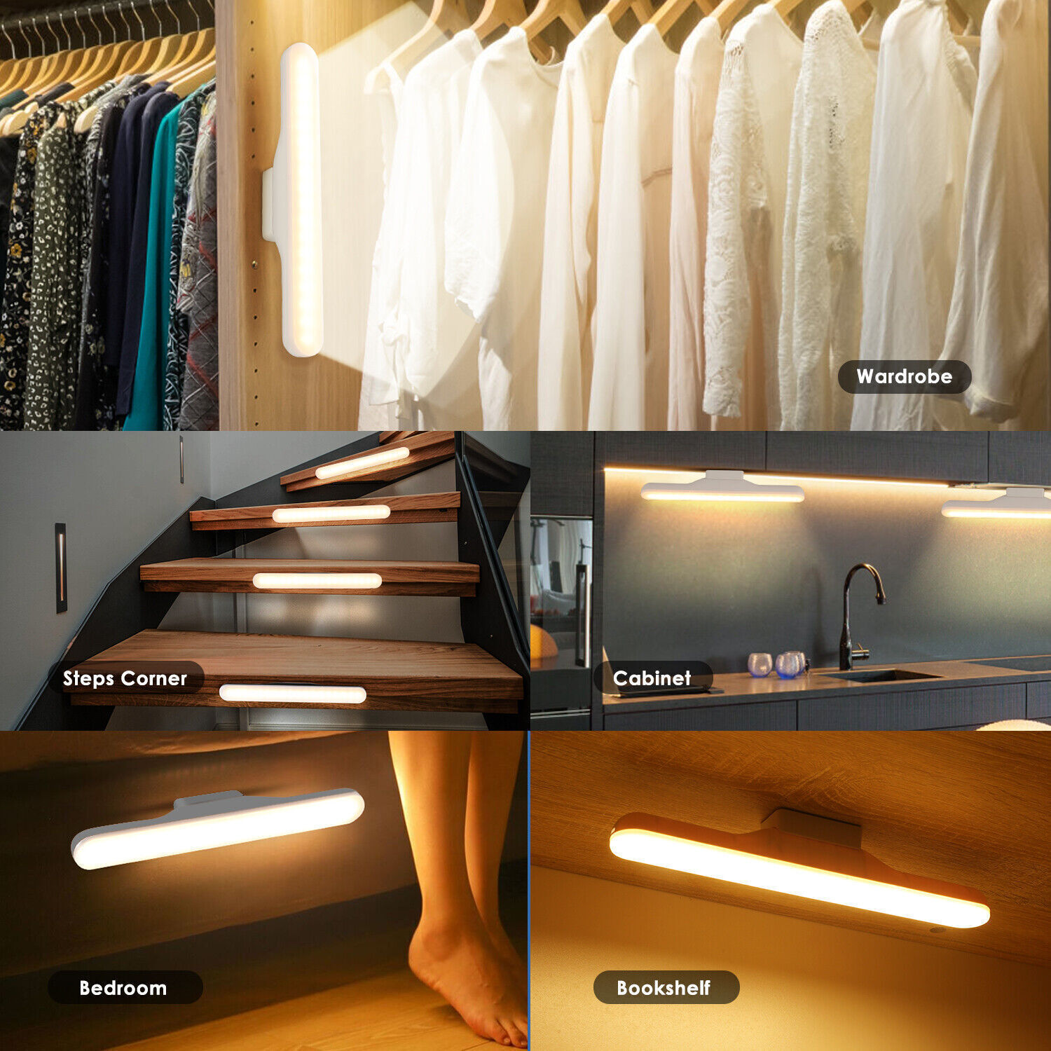 Rechargeable LED Light Bar Touch Study Under Desk Lamp