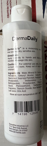 Loción hidratante perfumada para manos y cuerpo DermaDaily 7,5 oz. Botella 00128 1 Ct - Imagen 2 de 2