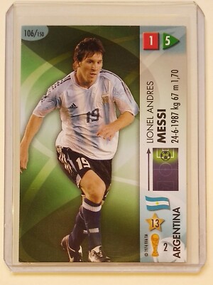 Carte Panini GOAAAL ! Lionel Messi #106 Coupe Du Monde 2006 - État Near Mint, édition Originale