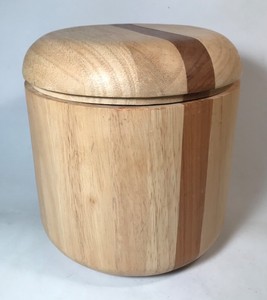 Arabia Of Finland Wooden Ice Bucket Mcm Scandinavian Design 8 5 8 X 8 Ebay