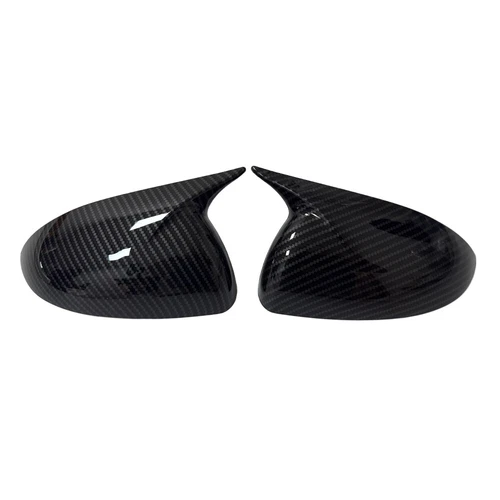 For Chevrolet Aveo/Sonic 2011-2014 Black/Carbon Add-on Side Mirror Cover Cap ABS - Foto 15 di 17