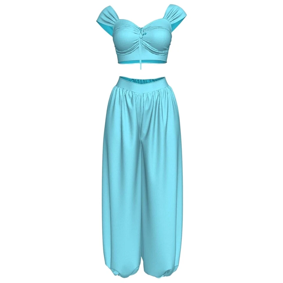 Disfraz de Princesa Jazmín Juegos con disfraces India Danza del Vientre Árabe Mujeres Vestidos elegantes Foto 3 de 4