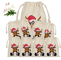 Rentier Adventskalender Zum BefüLlen 24 Beutel StoffsäCkchen Weihnachtskalender