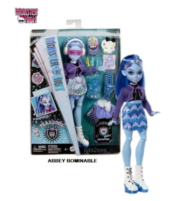 2025 Monster High Abbey Bominable Fearbook Doll New Sealed IN HAND