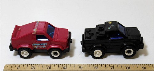 Juego de construcción Snap Trac 1989 Dreamworks Roadway de colección con dos autos +++ - Imagen 7 de 8