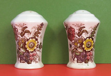 Mason's Ironstone Vintage Salt/Pepper Shakers, Sweet Design, England/4 NoteCards