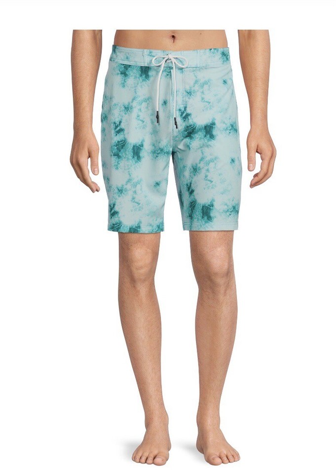 NO BOUNDARIES Board Swim Shorts Size 32” Above Knee Pockets Tie Dye Men