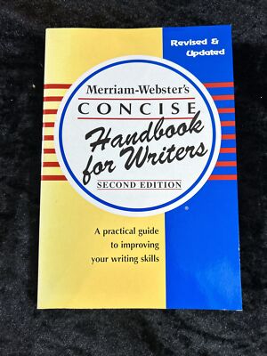 Merriam-Webster's Concise Handbook for Writers - Revised & Updated 1998 ...