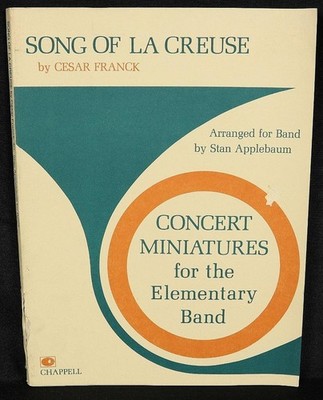 1973 Song Of Le Creuse Sheet Music Score by Cesar Franck Tod Music
