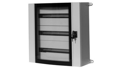 MISTRAL Metallschrank Glastür-600x600x200 mm 72 F1.0350