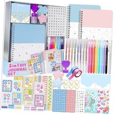 2-Pack DIY Journal Kit - Great Gift for 8-14 Year Old Girl, Art  Multicolored