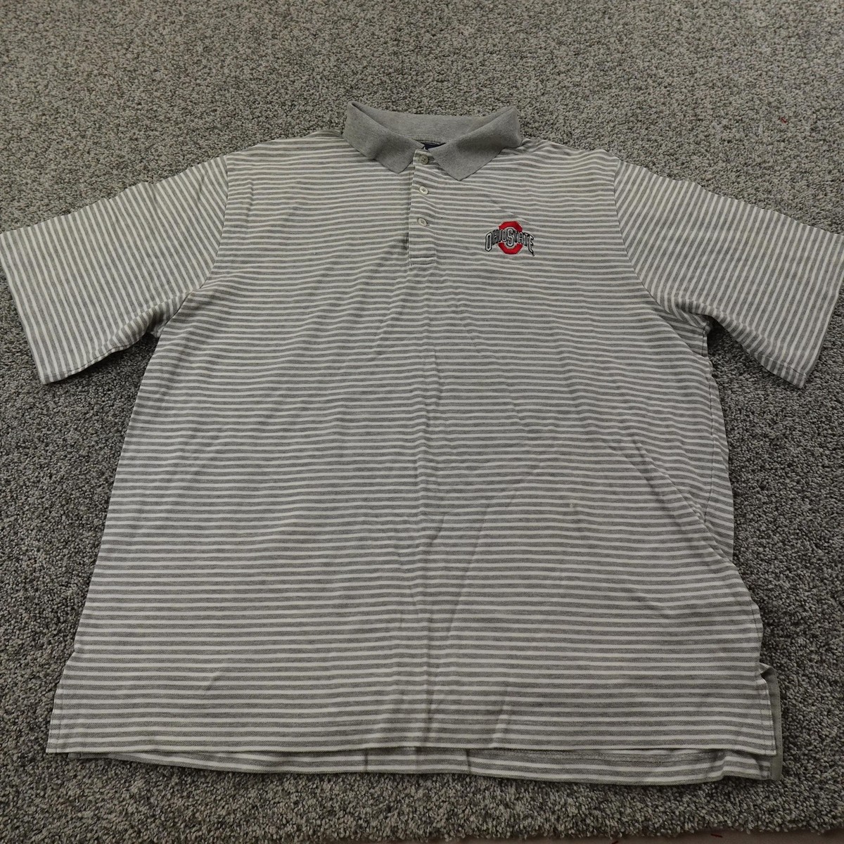 Ohio State Buckeyes Polo Shirt Mens XL Gray NCAA Golf Ralph Lauren