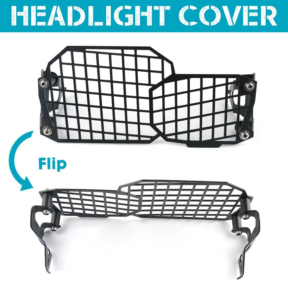 Acier Phare Grille Protection pour BMW F700GS F650GS F800R 2008-2018 F800GS/ADV - Photo 3/4