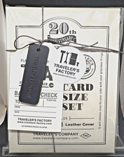 Traveler's Notebook Card Size 20th Anniversary Set Black Sealed Japan Limited