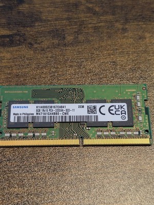 Samsung 8GB 1Rx16 PC4-3200AA DDR4 SODIMM Laptop RAM Module