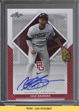 2016 Leaf Perfect Game National Showcase 1/1 Cole Brannen Auto d4v