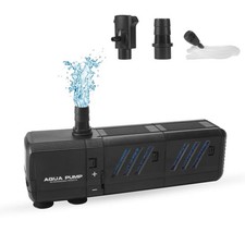 8W Aquarium Filter, 200 GPH, 10-50 Gal, Turtle Tank, 2 Sponge, Submersible