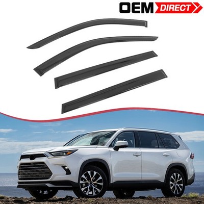 Fits 24-25 Lexus TX350 Toyota Grand Highlander Tape-On Window Visors Deflectors