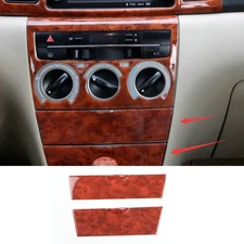 For Toyota Corolla 2003-2008 Peach Wood Center Console Storage Box Panel Sticker