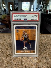 Donovan Mitchell Rookie Card 2017-18 Hoops #263 PSA 10  . rookie card picture
