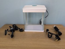 Aquarium AllPondSolutions Small 7 Litre Nano Fish Tank+Pump+Heater 23x16x27.5 Cm
