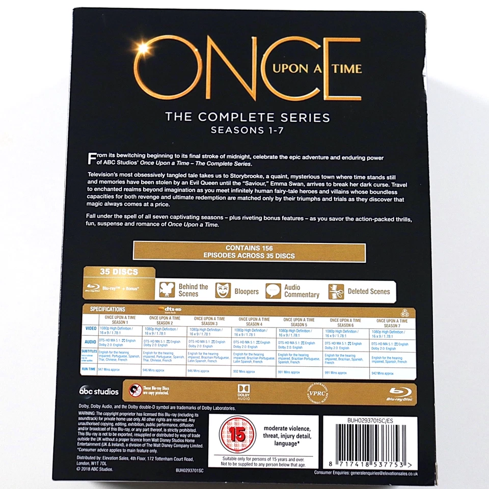 ONCE UPON A TIME Complete Series Blu-ray Season 1-7 Box Set - ABC Studios - MINT - Image 2 of 4