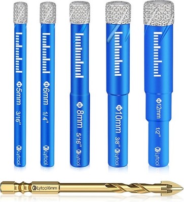 Lytool Diamantbohrer Set 5tlg 5 6 8 10 1