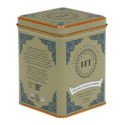 Harney & Sons HT Organic Ginger Turmeric Tea, 20 Sachets of Soothing Ginger... 