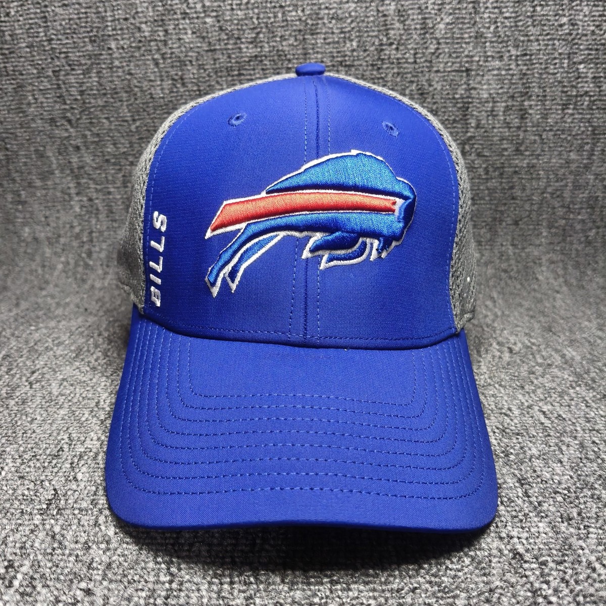 '47 Brand Buffalo Bills NFL Blue Gray Stretch Fit Curved Brim Cap Hat