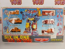 SIX IN ONE CONSTRUCTION SET DIE CAST TRANSFORMERS BOOTLEG DEVASTATOR 6 no wheels