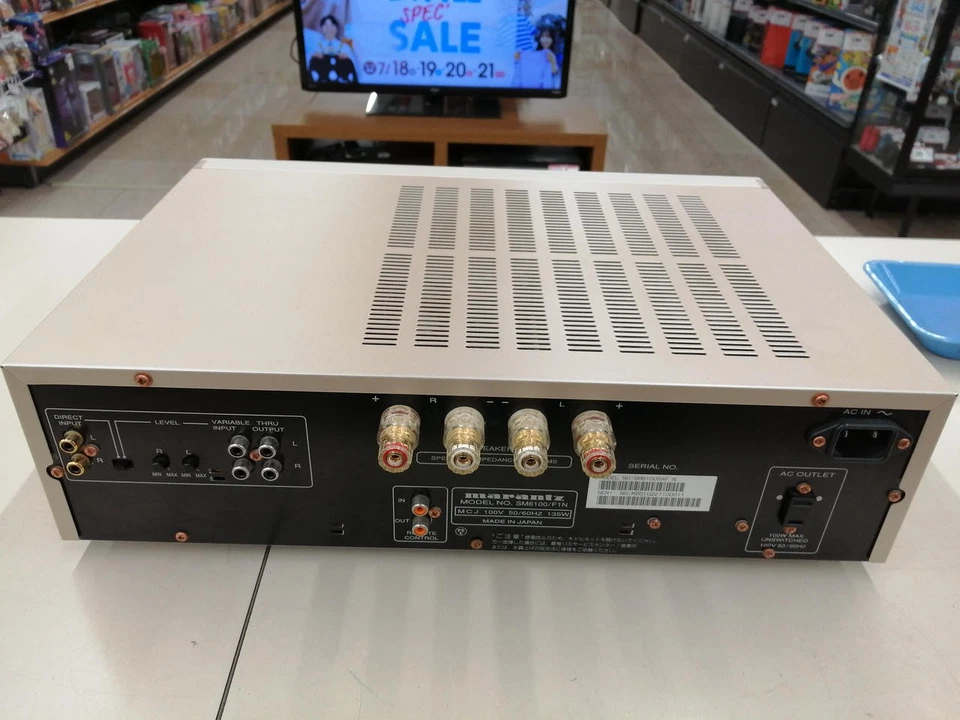 Marantz SM6100SA Stereo Power Amplifier Good Condition from Japan - Image 3 of 4