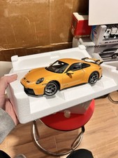 1:18 Scale Norev 2021 Porsche 911 GT3 Bahama Yellow Diecast Model Car