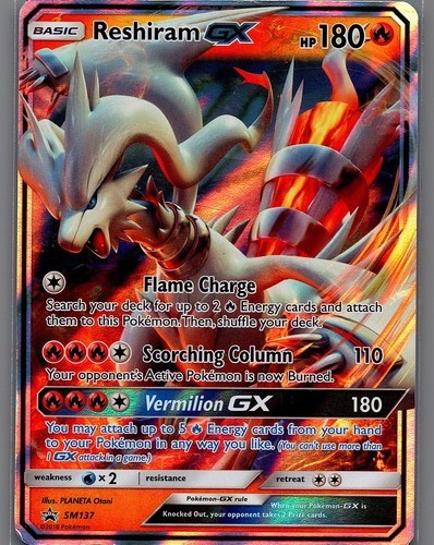 Reshiram-GX SM137 SM Black Star Promos Pokémon TCG Promo