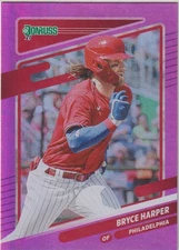 2021 Panini Donruss Variation Holo Pink Bryce Harper (Running) #173