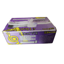 Emerson 4 Head VCR EWV404 Video Cassette Recorder W Remote  Manual NEW OPENED