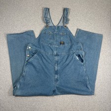 VTG OshKosh B'gosh Denim Overalls Mens 44x30 Blue Workwear Carpenter Dungarees
