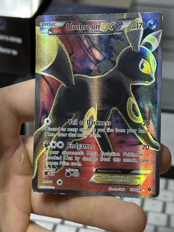 Umbreon EX 119/124 XY Fates Collide 2016 Full Art Holo Rare Pokémon Card TCG - Image 4 of 4