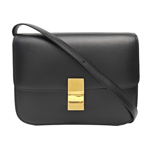 【Authentic】 CELINE CLASSIC BOX Black Leather Handbags (DDP)