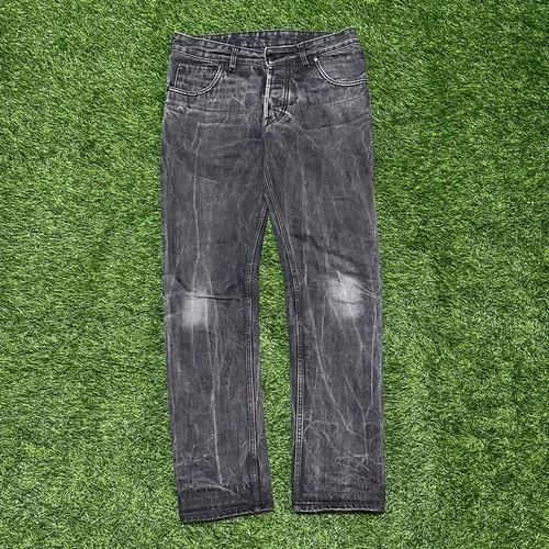 Discontinued Faded Black Hebtroco Double Black Selvedge Denim Jeans W32 L32 - product listing photo