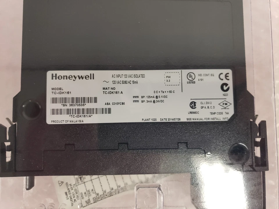 Honeywell TC-IDK161 TC-IDK161 A DIGITAL INPUT  33-5 - Image 2 of 4
