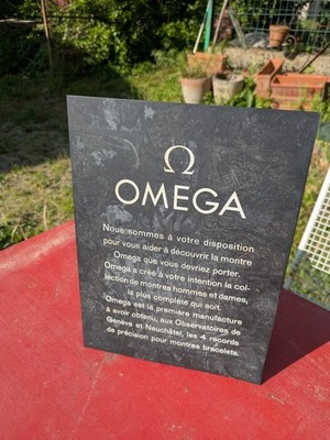 Omega Vintage Display Werbung Staffelei PLV Uhrmacherei Laden Schweiz...