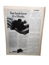 1976 Minolta Camera Print Ad Vintage 35mm SLR Photography Your Hands Know