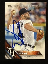 2016 Topps Daniel Norris Signed Card 402 Tigers Autograph Auto