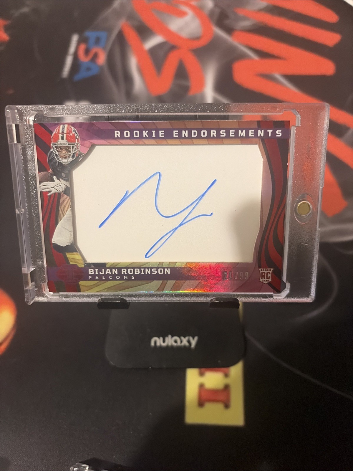 Bijan Robinson Panini Illusions Rookie Endorsements Autographs #REBRN Red