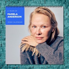 Pamela Anderson 2026 Wall Calendar 12-Month Celebrity Photo Calendar